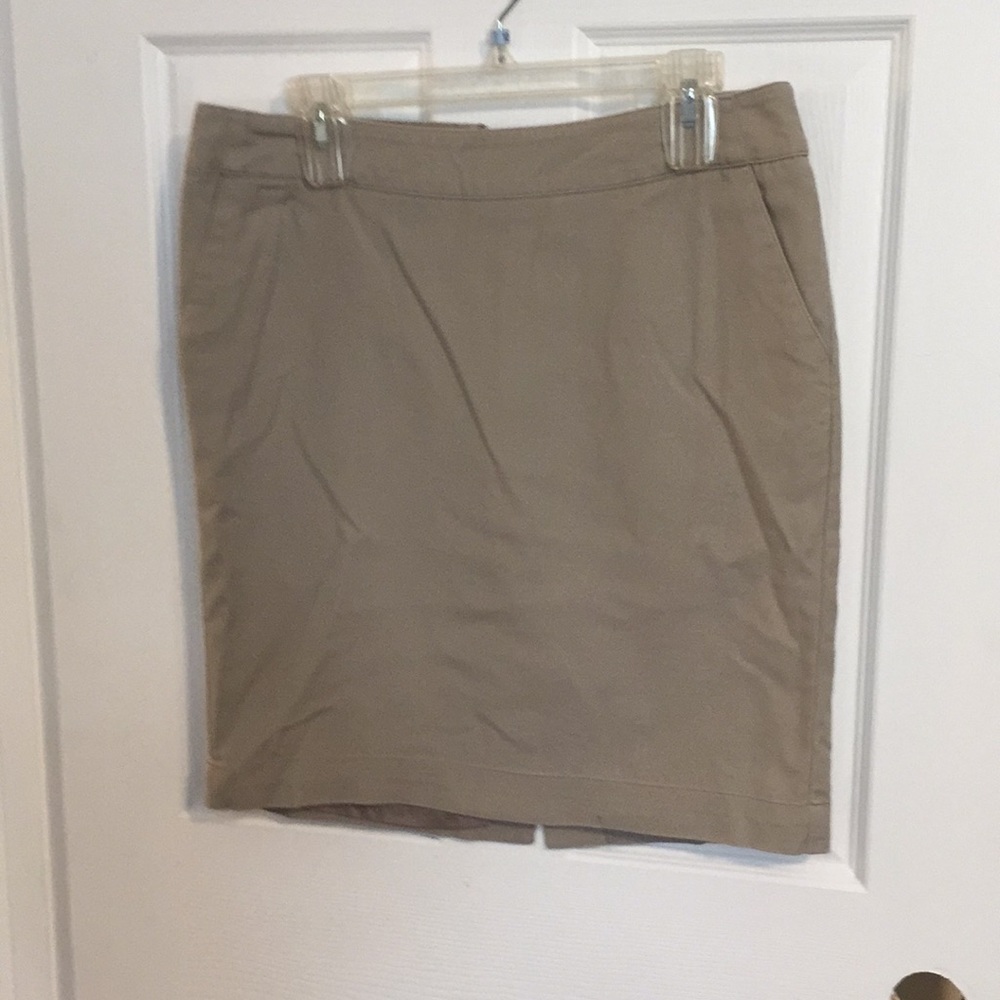 Khaki Pencil Skirt